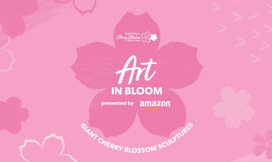 Art in Bloom logo with Amazon sponsor